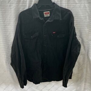 Wrangler Charcoal Button-Up Shirt